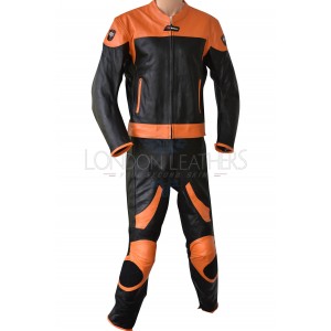 RTX Venom Orange & Black Motorcycle Touring 2 Piece Leather Biker Suit RTX Venom Orange & Black Motorcycle Touring 2 Piece Leather Biker Suit